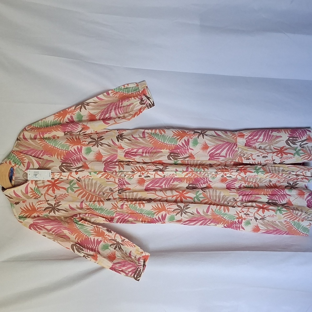 J.Mclaughlin Tybee Dress In Jungle Melody Size XS Orange Pink